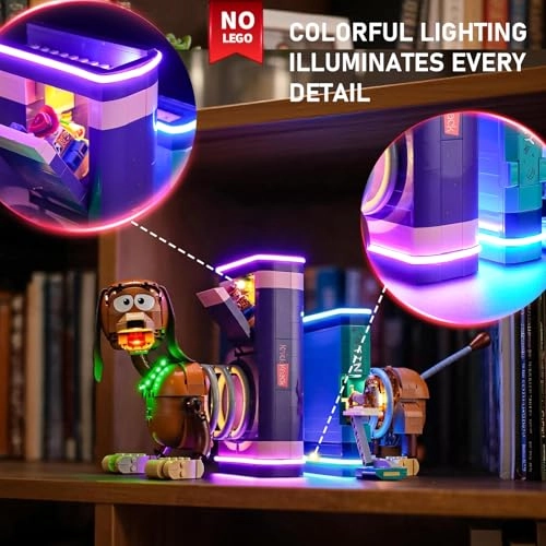 2.0 Light Kit - Compatible with Lego Toy Story Slinky Dog Bookends 43301 LED