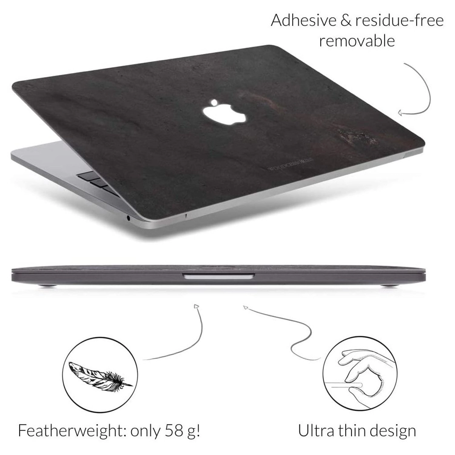 EcoSkin Stone Case for MacBook Pro 13-Inch (2016-2019) and MacBook Air 13-Inch (2018-2020)