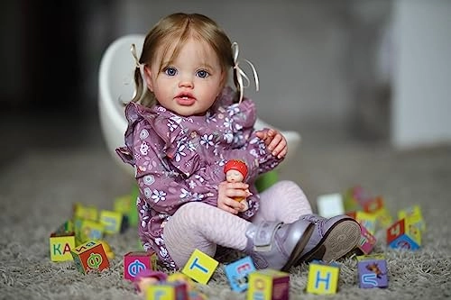 Reborn Baby Doll - 24 in Silicone Vinyl Toddler Girl Ages 3+