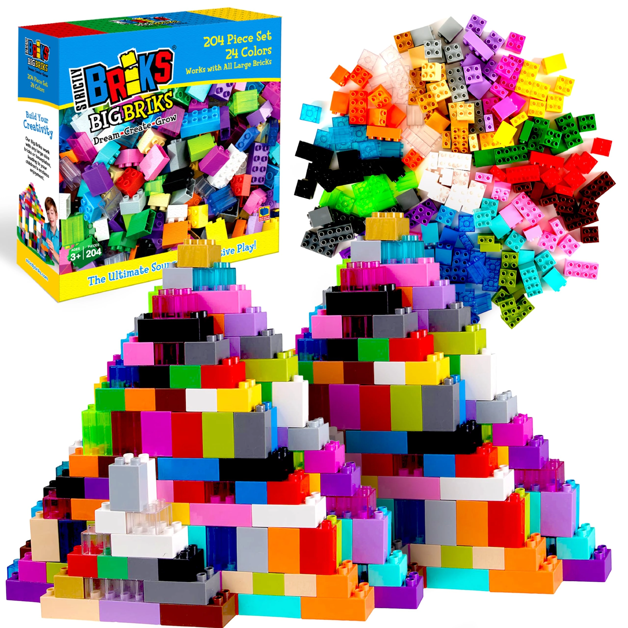 Strictly Briks Big Briks - Lego 204pcs