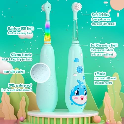SG2139 - Kids Electric Toothbrush 8 Heads Magnetic Charging