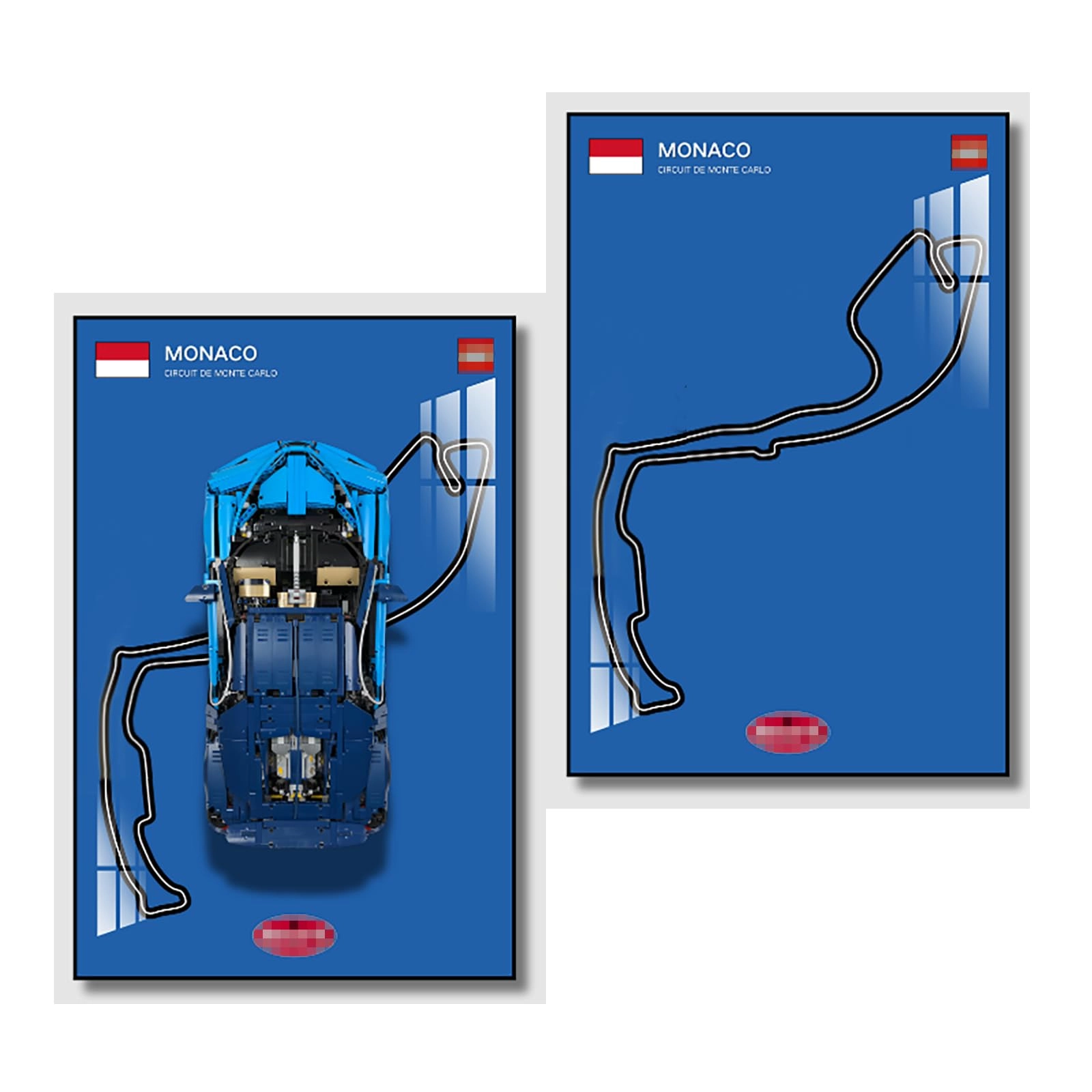 bodamaike Display Wallboard - 42083 Monte Carlo Circuit in Monaco