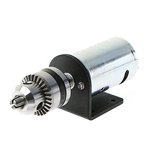 555 Motor - DC 12V-36V 75W + Drill Chuck - Miniature + Mounting Bracket