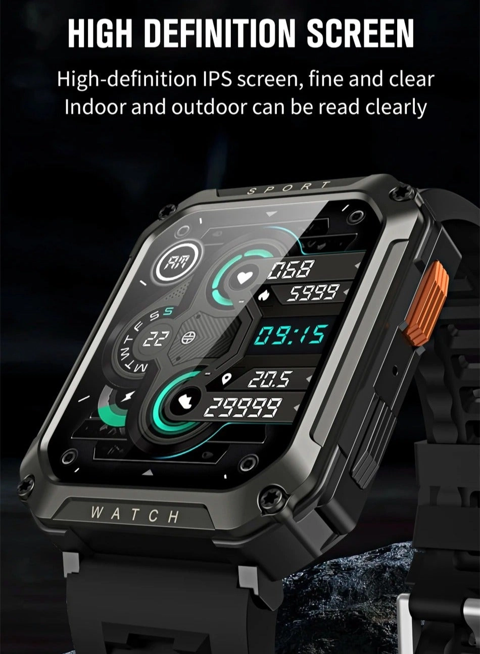 Military Smart Watch Stainless Steel