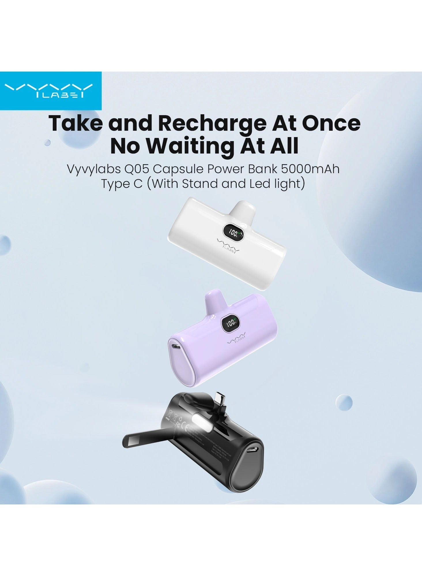 Q05 Capsule - 5000mAh Fast charging