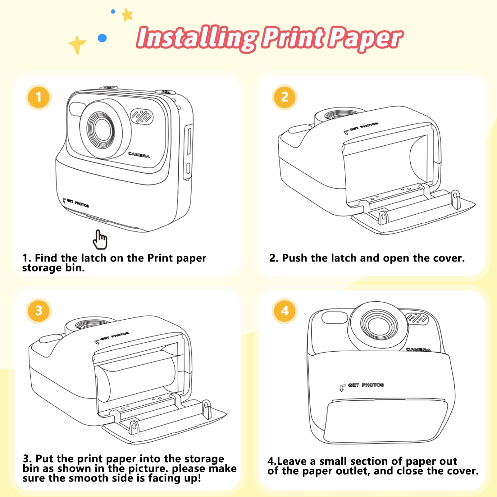 Instant Print Camera - 32GB White