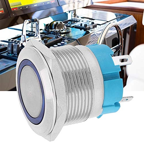 4 Pin Self-Locking Push Button Switch - IP65 Stainless steel - 2 pcs