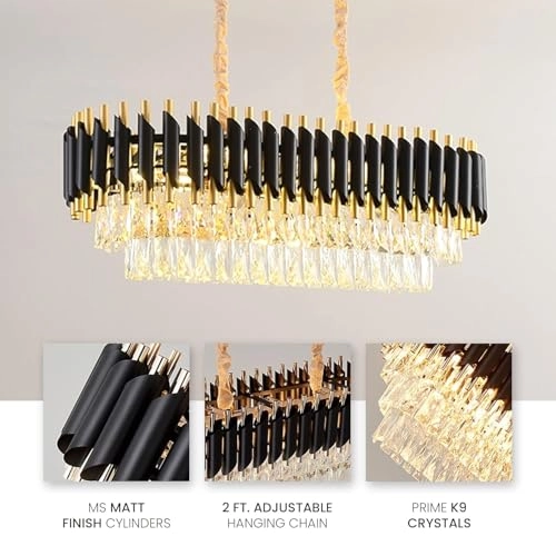 Crystal Pendant Light - 800/300 MM