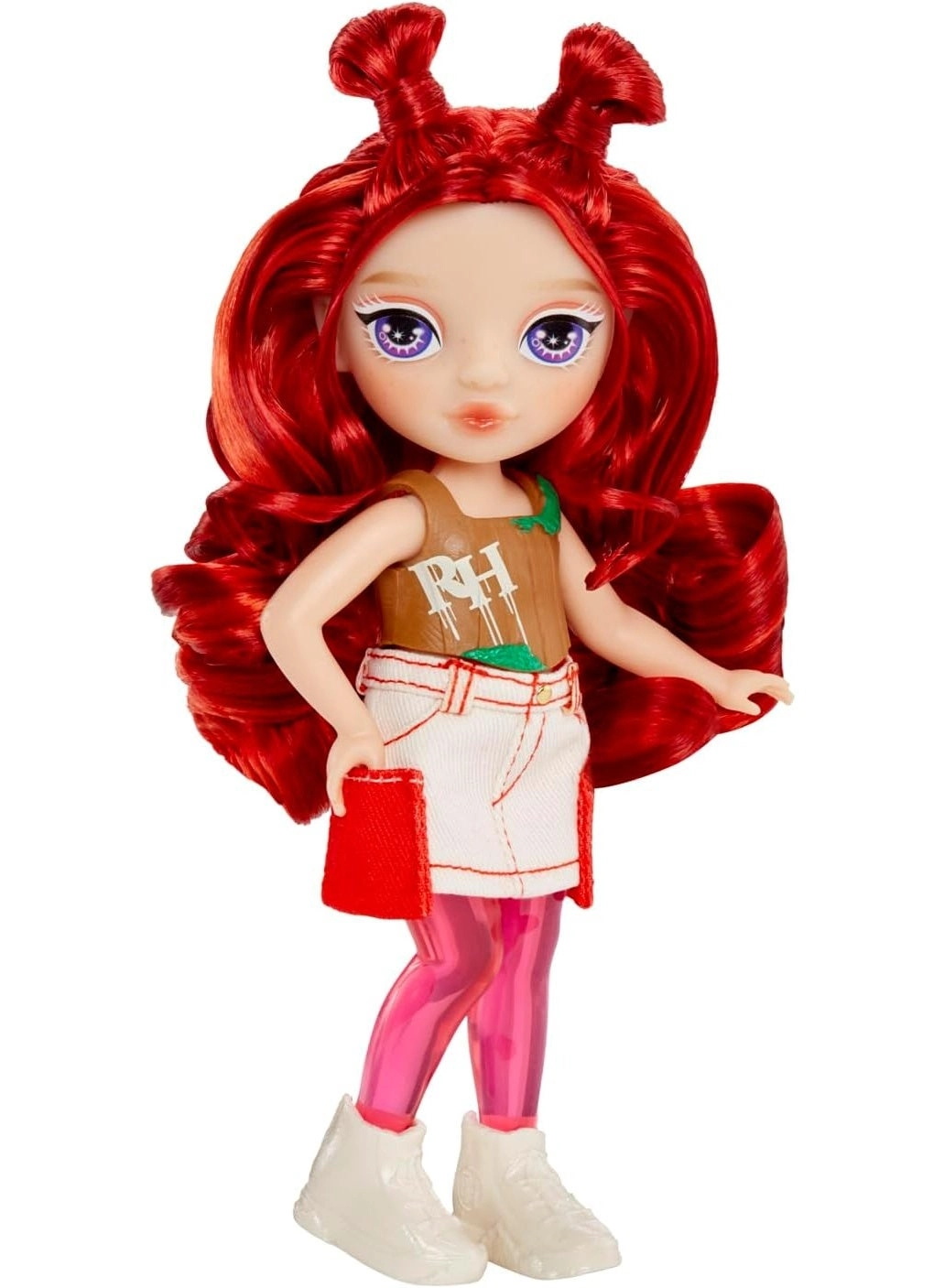 Rainbow High Apple Doll - 5.5” Poseable Purple Hair