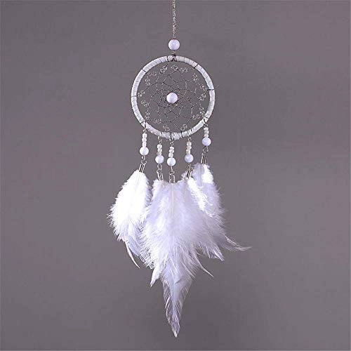 Dreamcatcher - woolen yarn, iron hoops, wood beads, feathers