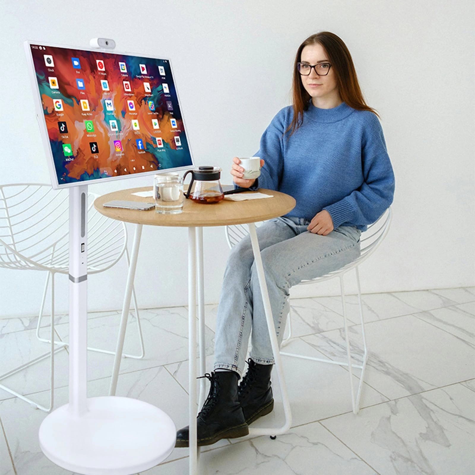 AljhQL Smart Screen 1080P Display - 32-Inch