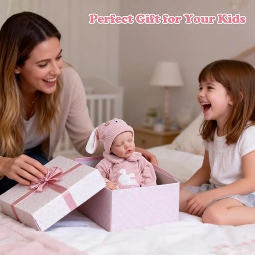 Reborn Baby Doll - 20-Inch Baby Girl Poseable Limbs Kit Ages 3+