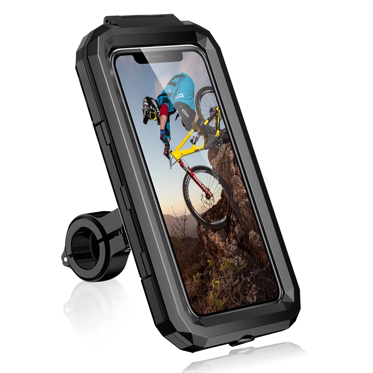 Faneam Universal Bike Phone Holder - 360° Rotatable Detachable Compatible with Phone 12 Pro/12/12 Mini