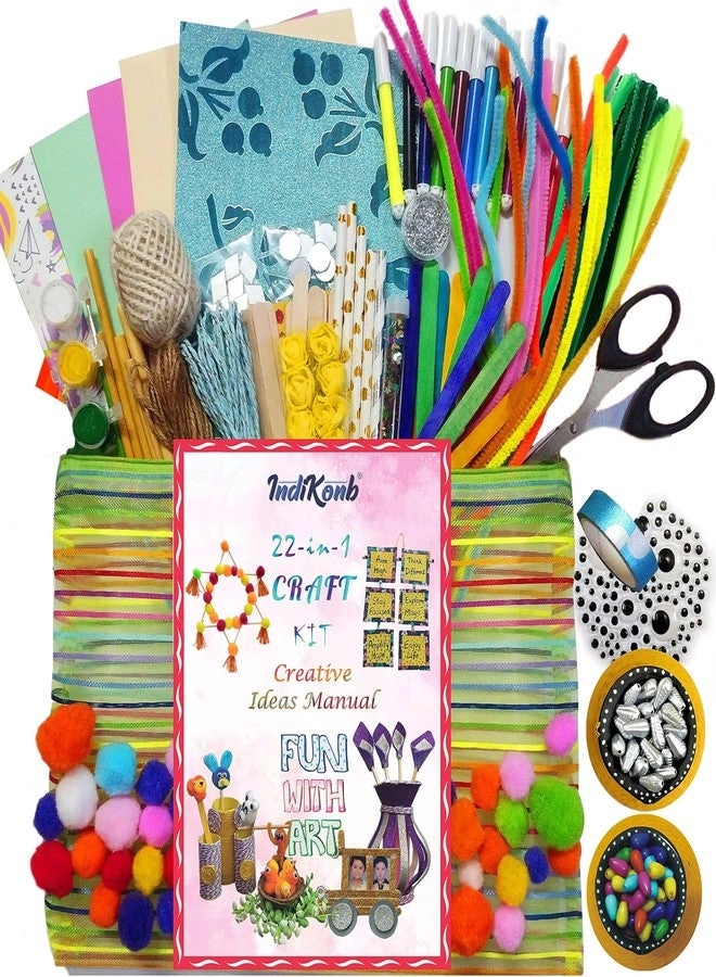 INDIKONB Art and Craft Kit - 22 in 1