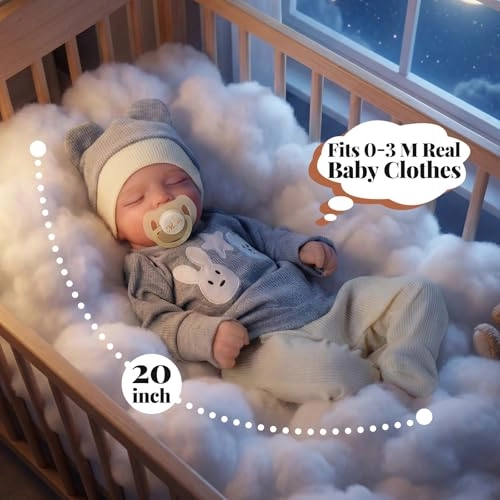 Tero Reborn Baby Doll - 17 Inch Vinyl Cotton Ages 3+