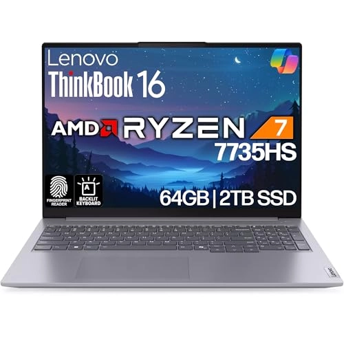 Thinkbook 16 G7 - 16'' Ryzen 7-7735HS 64GB DDR5 2TB NVMe