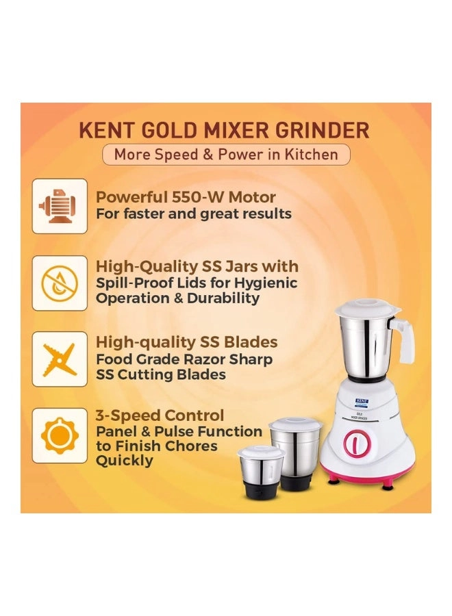 Gold Mixer Grinder - 1.5 L 550 W