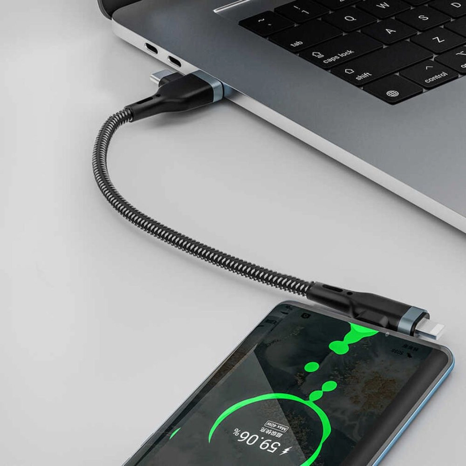 Platinum 2 in 1 Cable USB-C to USB-A 1.2m