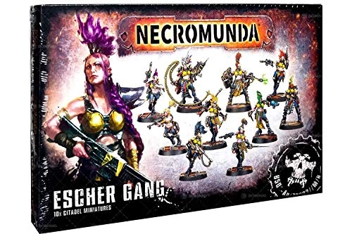Games Workshop Necromunda Escher Gang - 10 plastic miniatures 25mm round bases (99120599004)