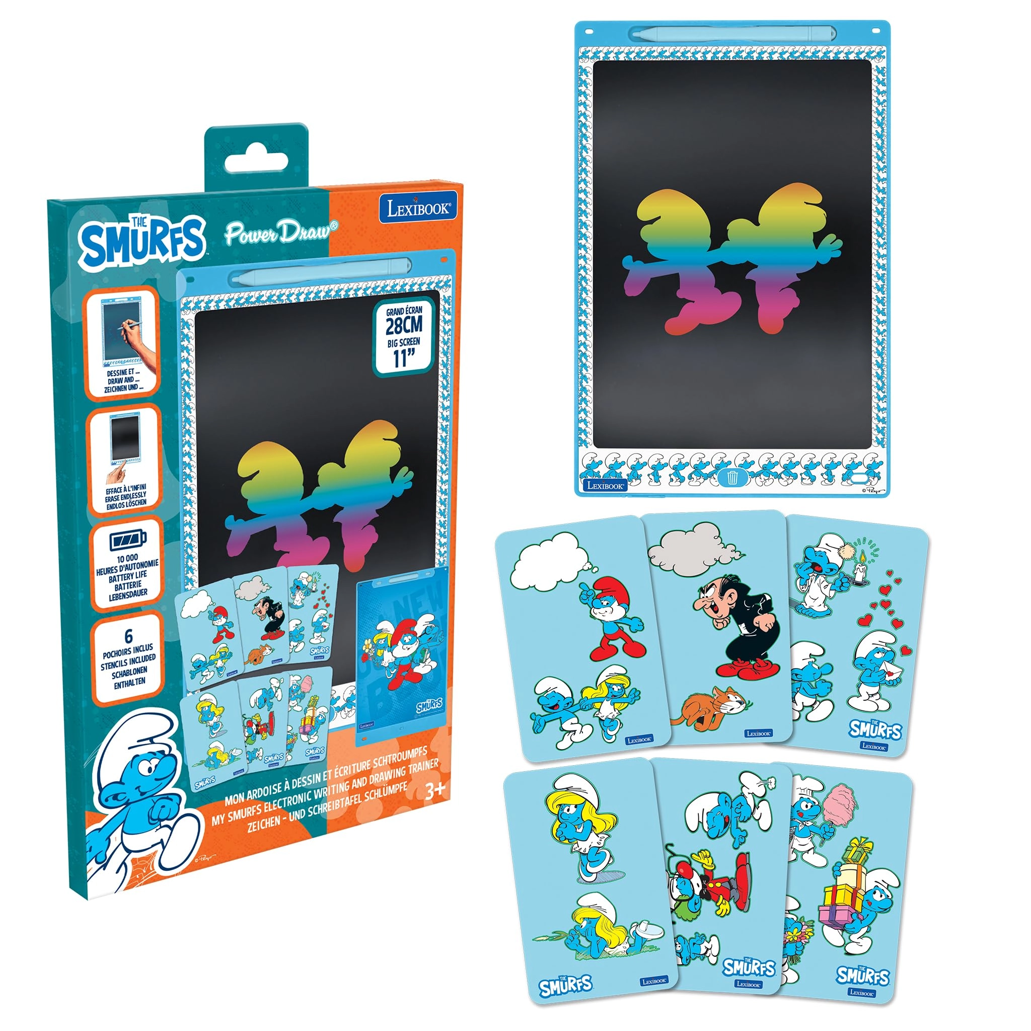 Lexibook Magic Slate - 1 Count 1 Stylus and 6 Stencils