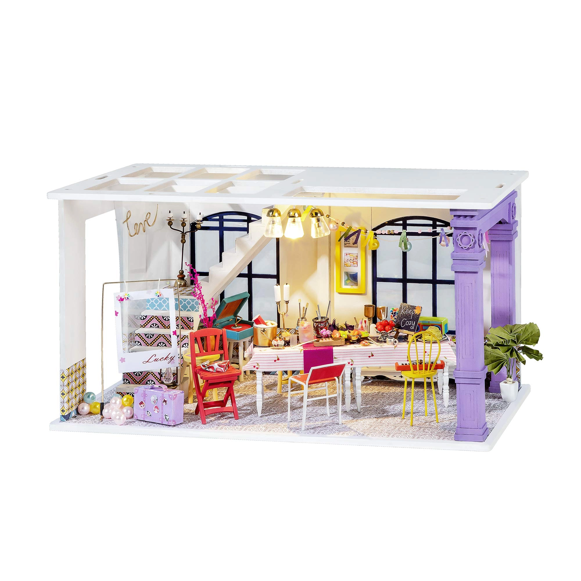 Hands Craft Miniature Dollhouse Kit - Party Time 1:24