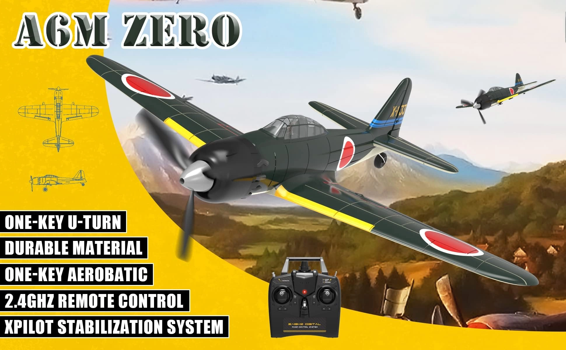 A6M Zero - 4CH 6-axis gyro