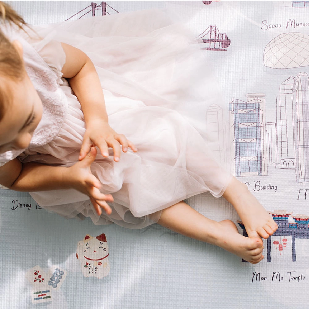 Hong Kong City Tour Reversible Play Mat - 0 month