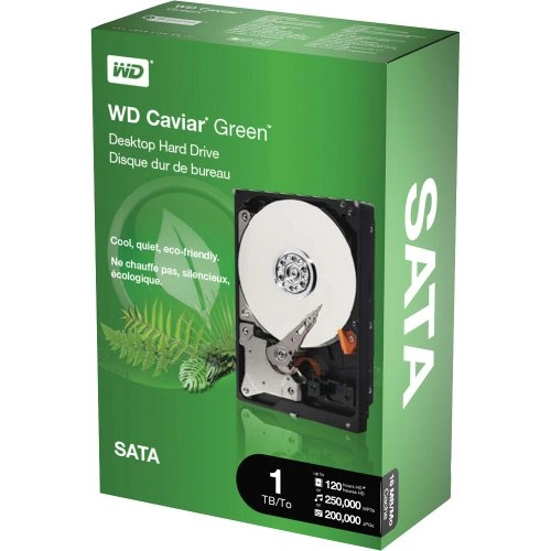 WD Green 3.5" 7200rpm 64MB SATA 6Gb/s (WD10EARX) - 1TB