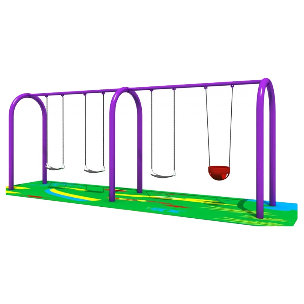 Kids Outdoor Spring Swing Set - Multi Colour 3+
