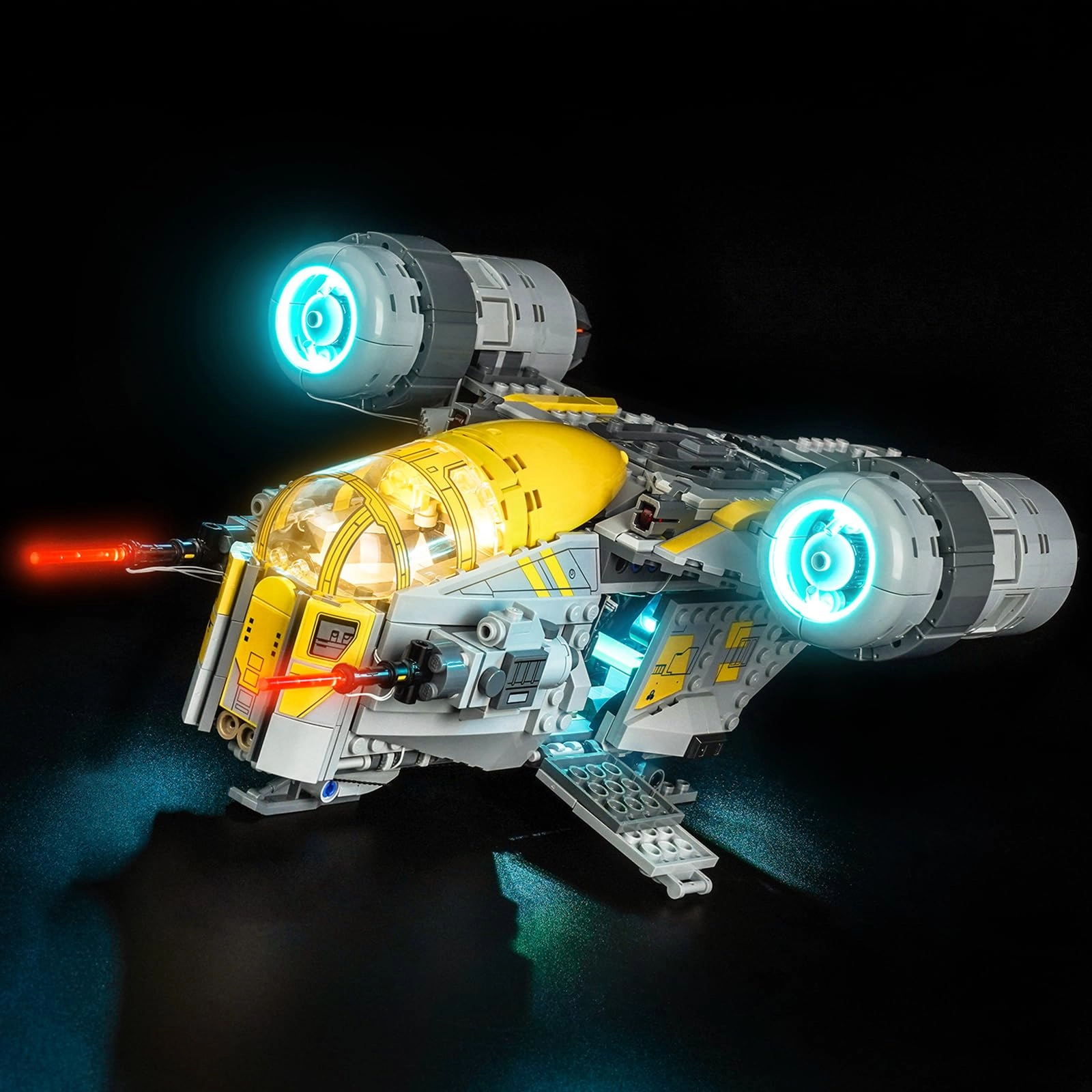 LocoLee Light kit Compatible with Lego 75447 Mandalorian and Grogu The Razor Crest - Standard Version