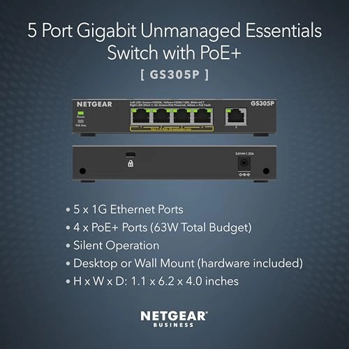 GS305P-200NAS 5-ports