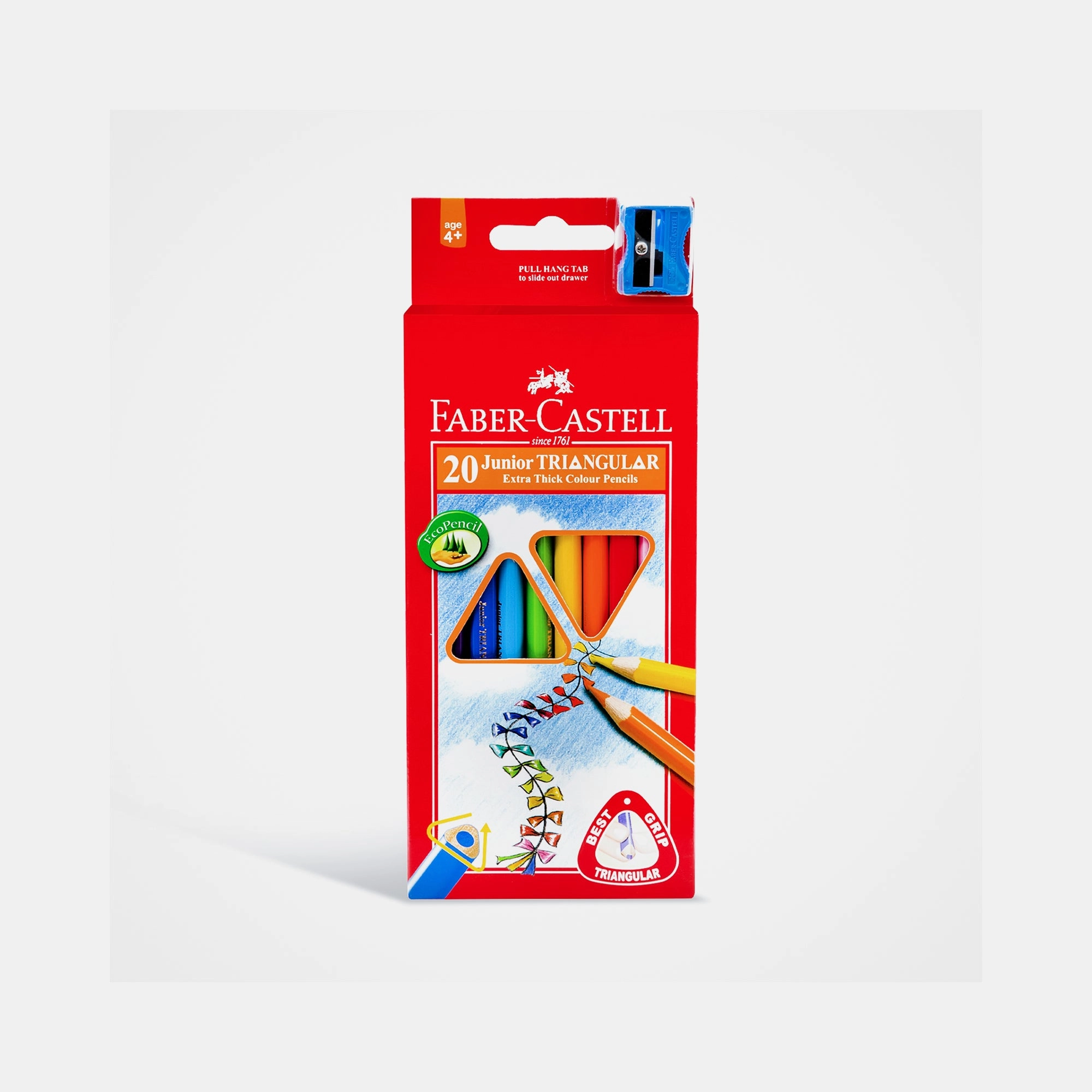Faber-Castell Junior Triangular Colour Pencils - 20 Colours
