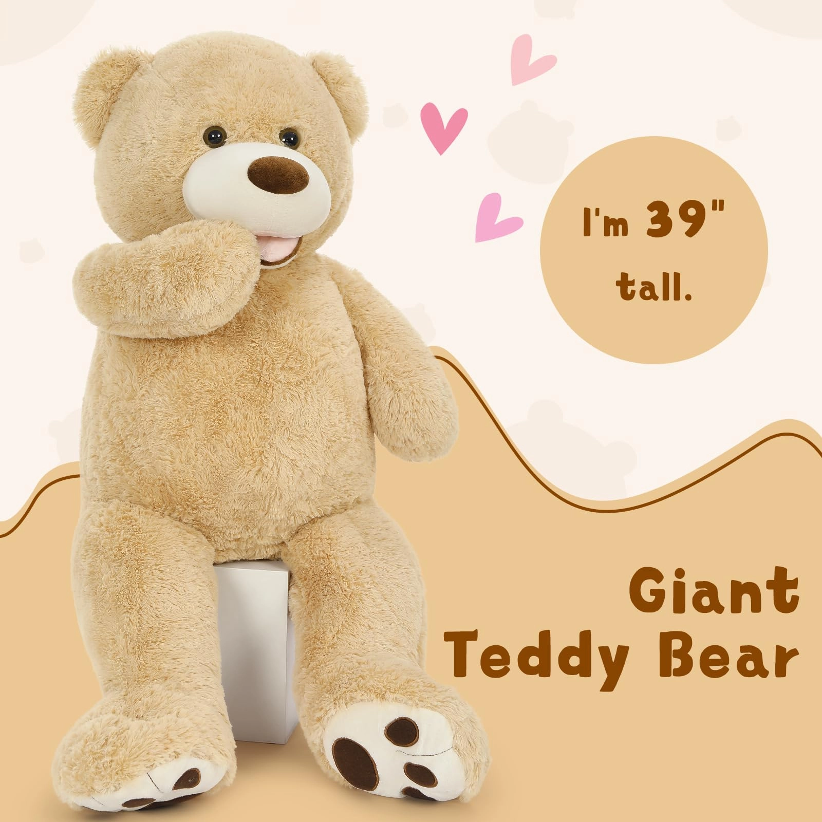 Teddy Bear - 39 inches Gray