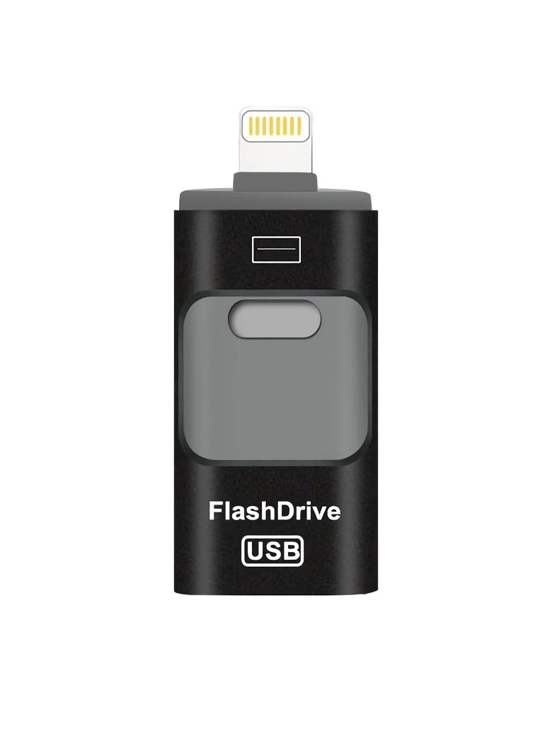 Shock Proof Flash Drive - 3-in-1 64GB