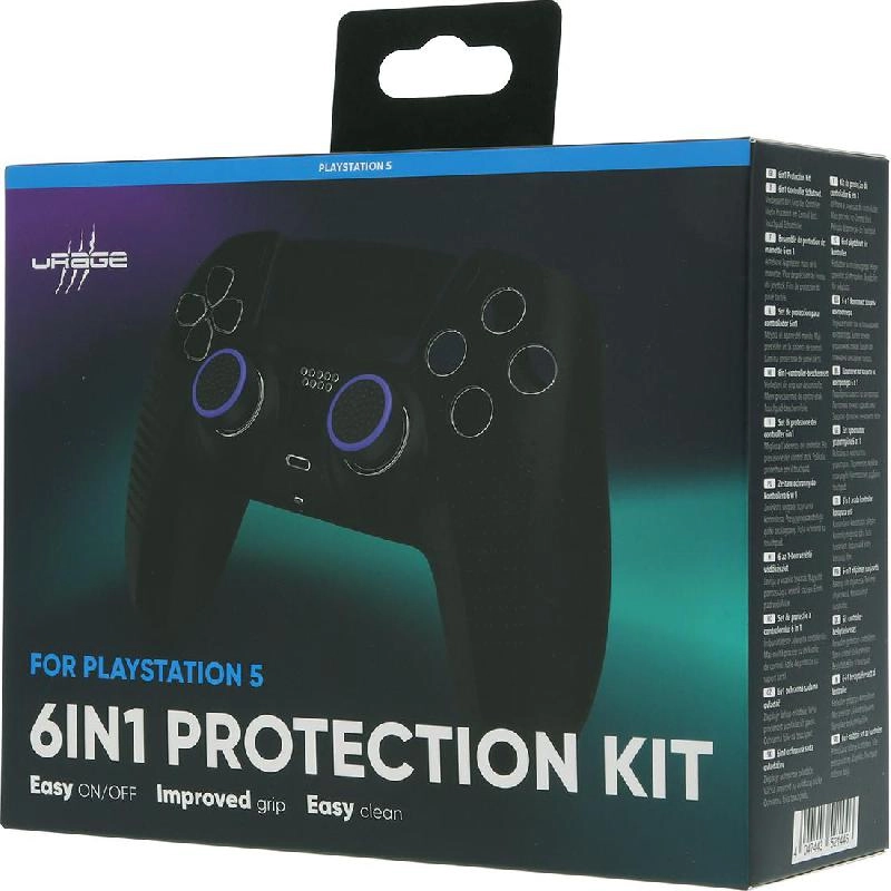 Grip Cover + Analogue Stick Attachement + Trigger Attachement + Sticker for Lightbar - for PlayStation 5