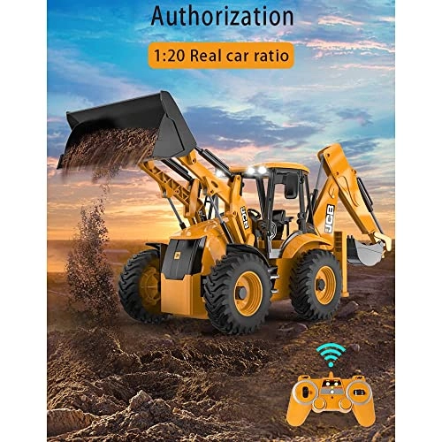 Backhoe Loader Excavator Toy - 1/20