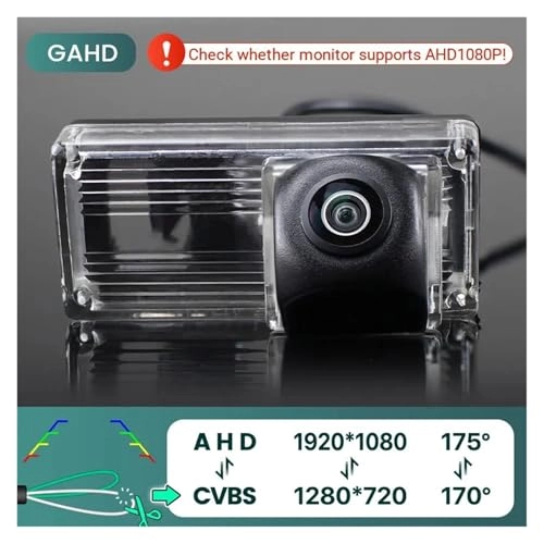 Rear View Camera - Night Vision Wire AHD 1080P