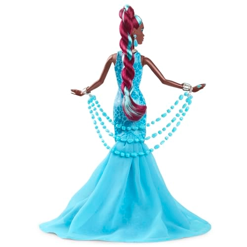 Barbie Crystal Fantasy Collection Amethyst Doll - Genuine Stone Necklace Ages 18+