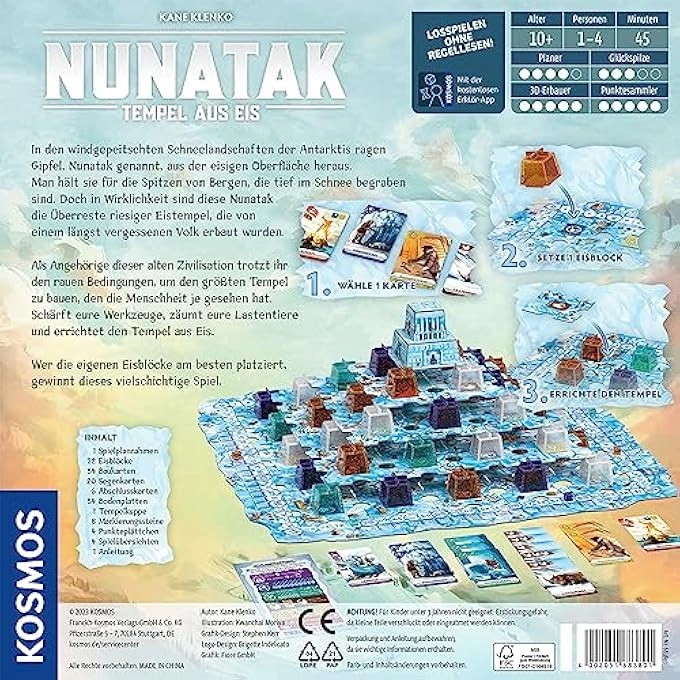 Nunatak Temple - 3D Construction 3D Tokens Strategy Game