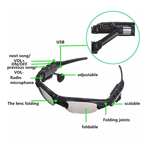 Smart Glasses - Bluetooth-compatible5.0 Wireless Brown