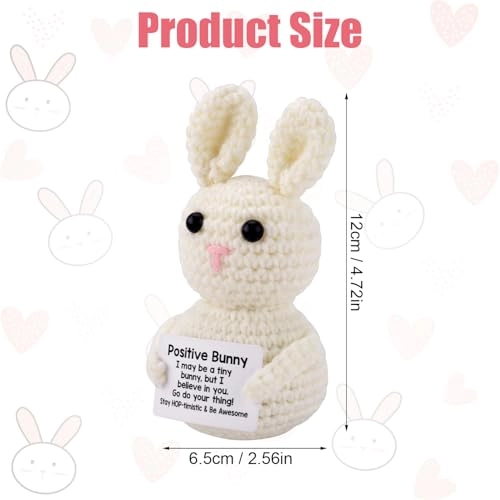 Bunny Positive Crochet - 12 cm