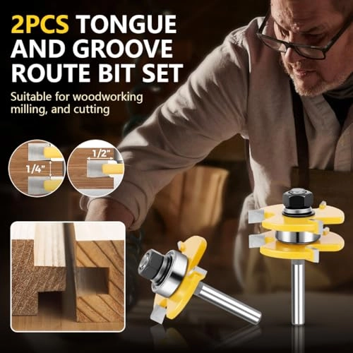 Router Bits - 1/4'' (6.35mm) 2Pcs