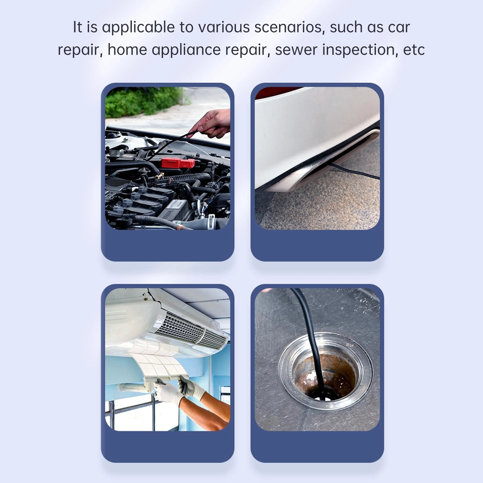 Dual-Lens Borescope - 8mm 5m