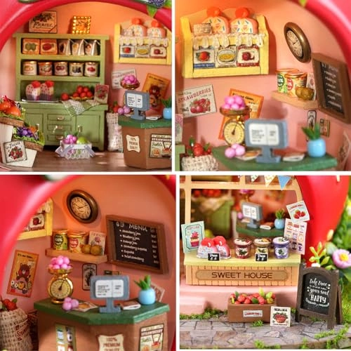 Miniature Wooden Dollhouse Furniture Kit - Creative Room 1:24