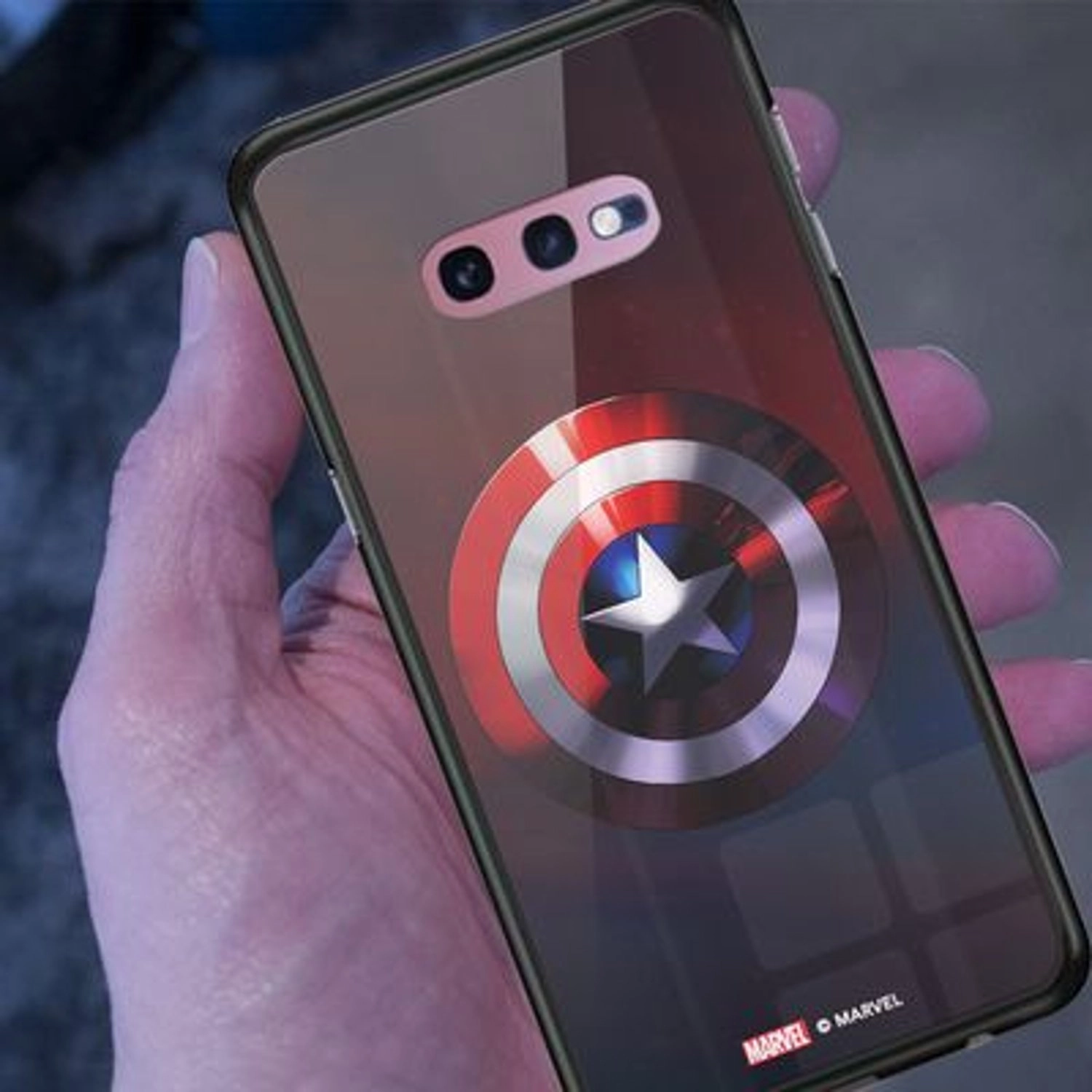 Captain'S Shield Cover Back Case for Galaxy S10e