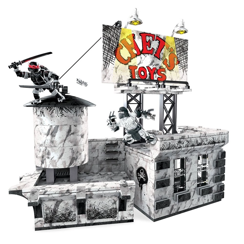 Mattel Mega Bloks Teenage Mutant Ninja Turtles Rooftop Combat - 4 pcs