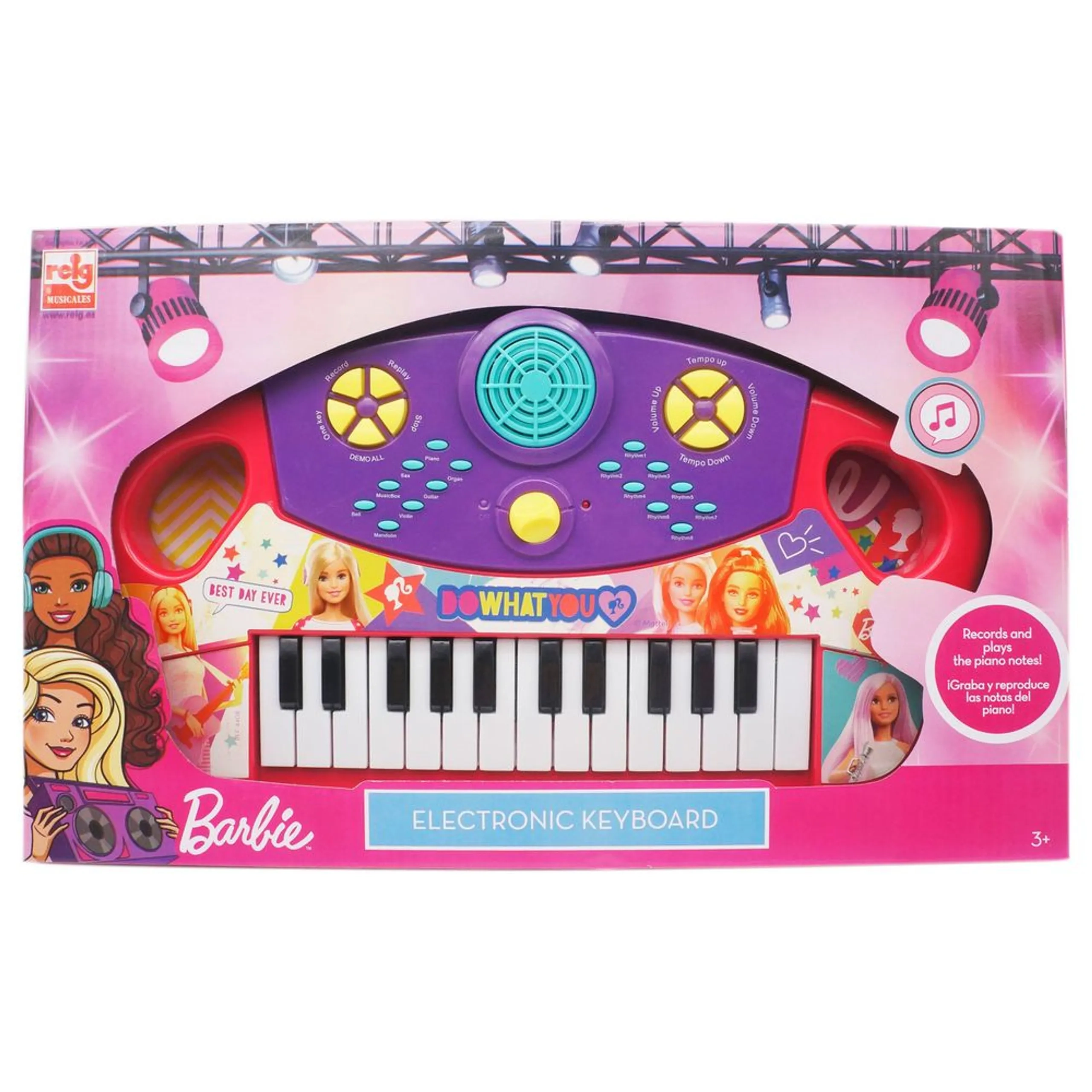 Barbie Electronic Keyboard - 3 years+
