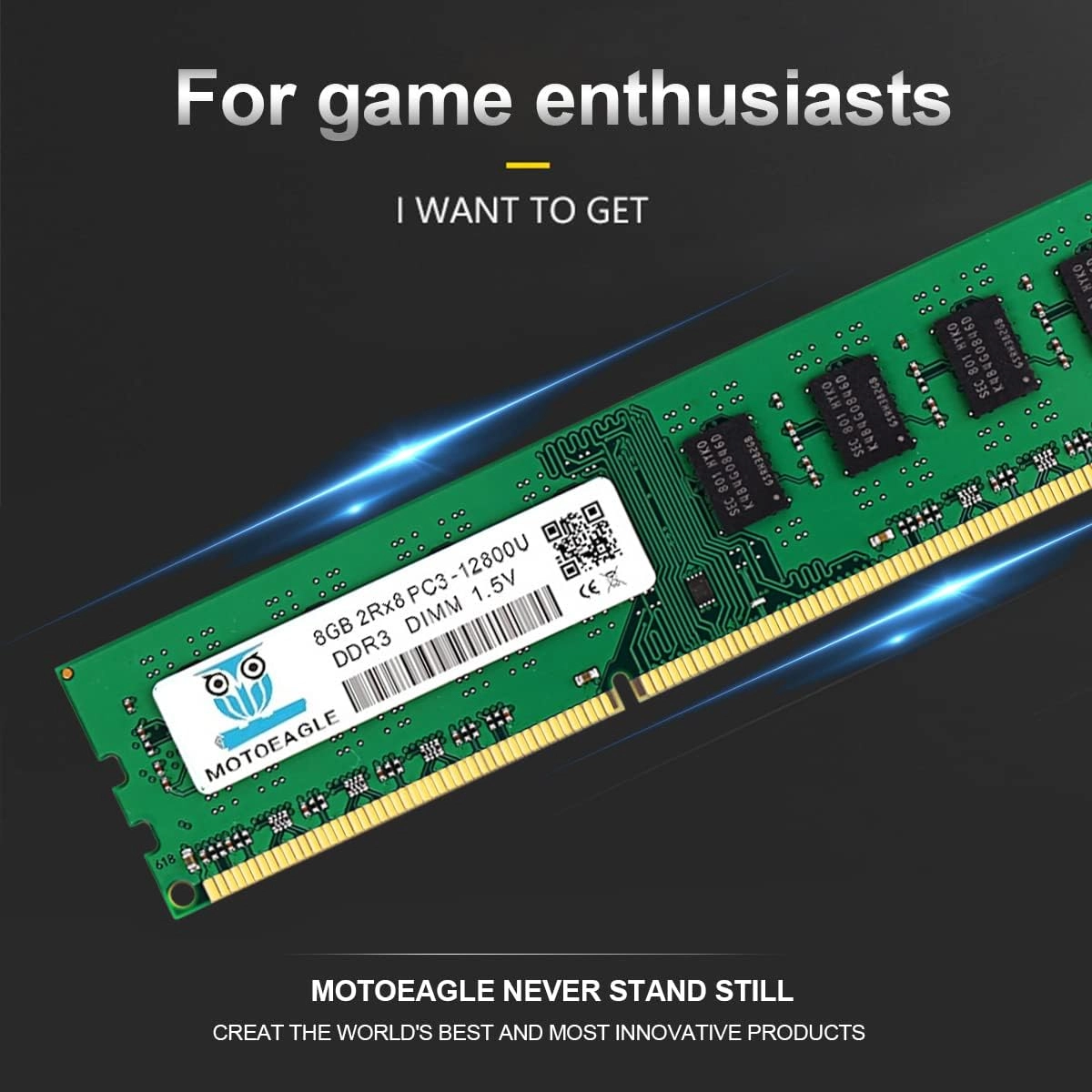 PC3-12800U - 16GB 1600MHz 240-Pin DDR3
