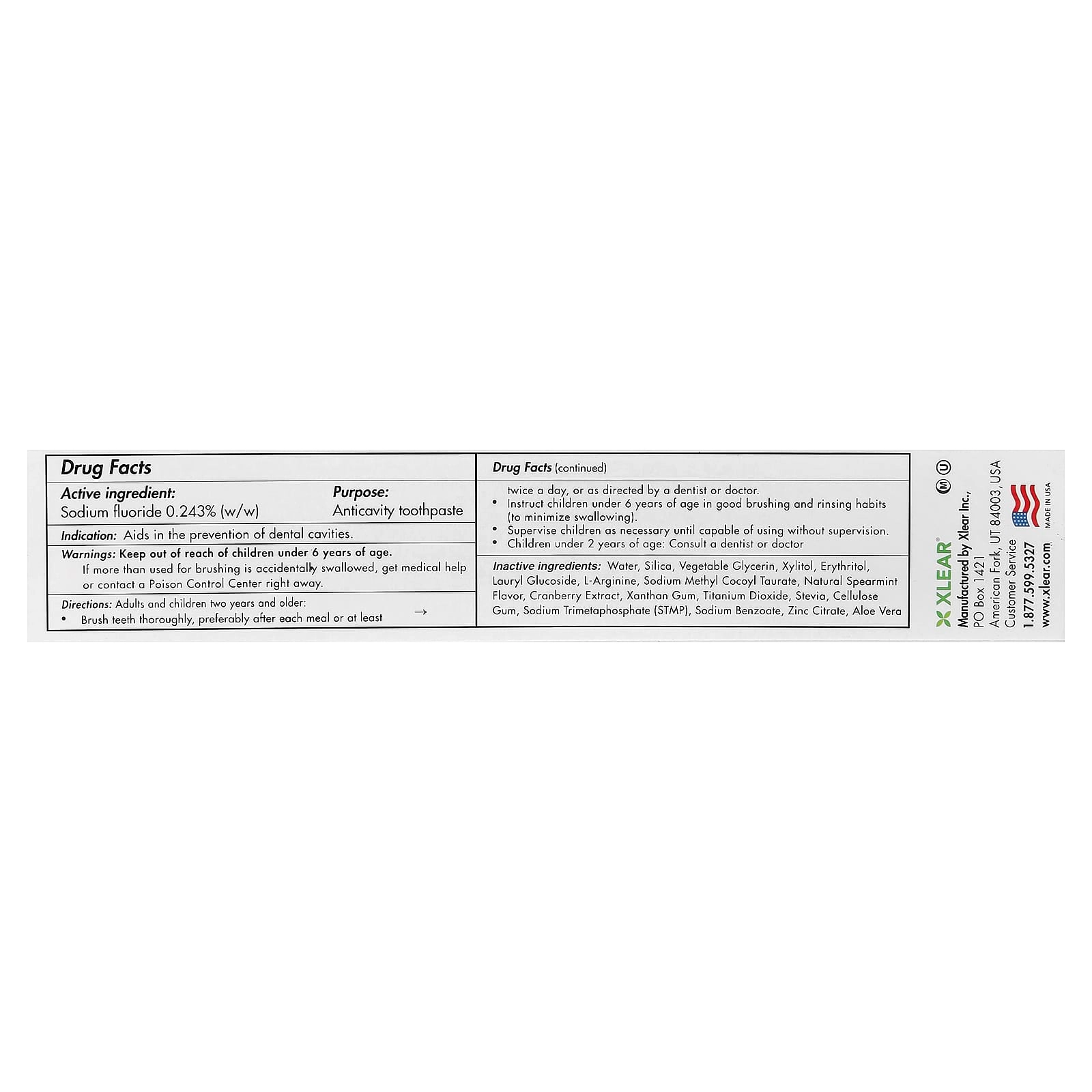 Spry - Anti-Cavity Fluoride Spearmint Toothpaste 141 g