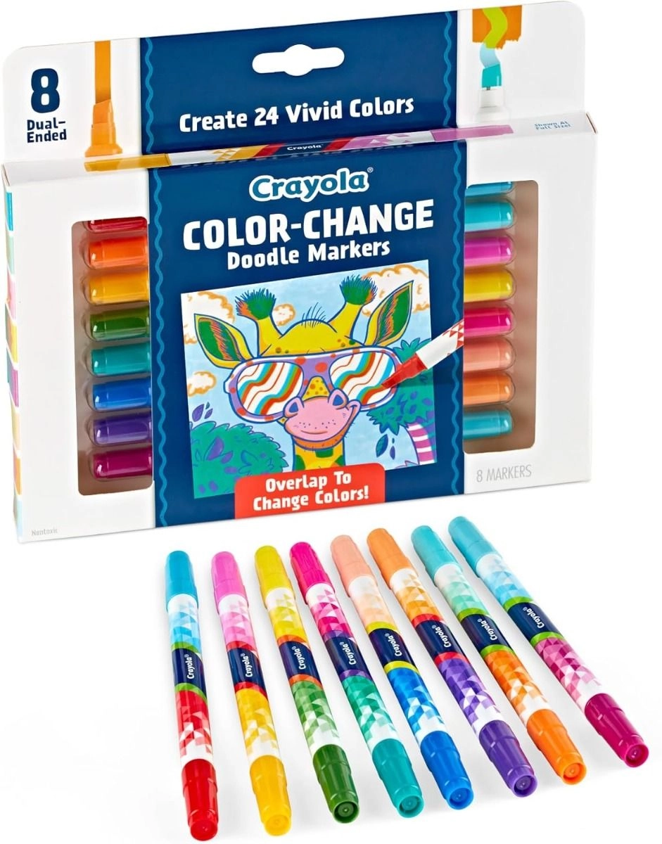Color Change Doodle Markers - Multi Colour chisel tip